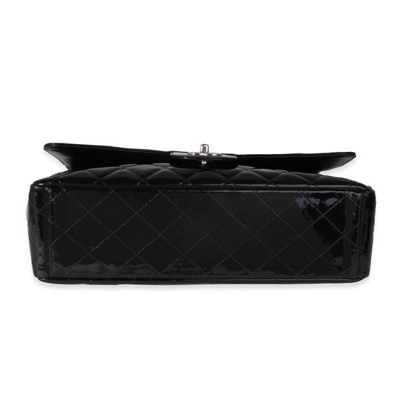 Chanel Black Quilted Patent Leather Maxi Classic Single Flap Bag - Picture 5 of 8